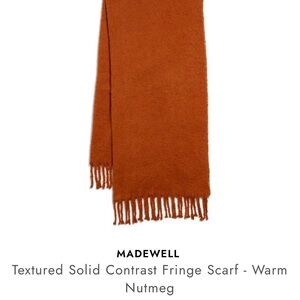 Madewell Rich Nutmeg Fringe Scarf
